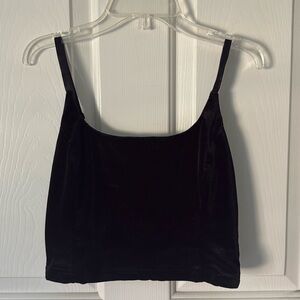 Forever 21 Black Velvet Camisole Top